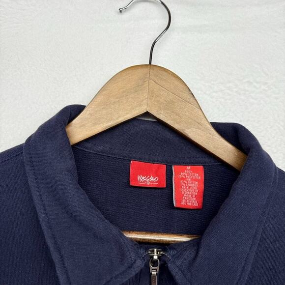 Vintage Mossimo Sweater Men's Medium Blue 1/4 Zip Pullover Skater Surfer 90s y2k - Picture 5 of 10